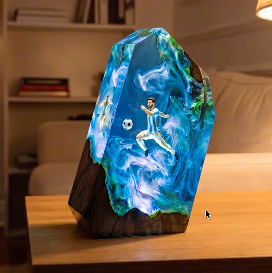 Messi Resin Lamp
