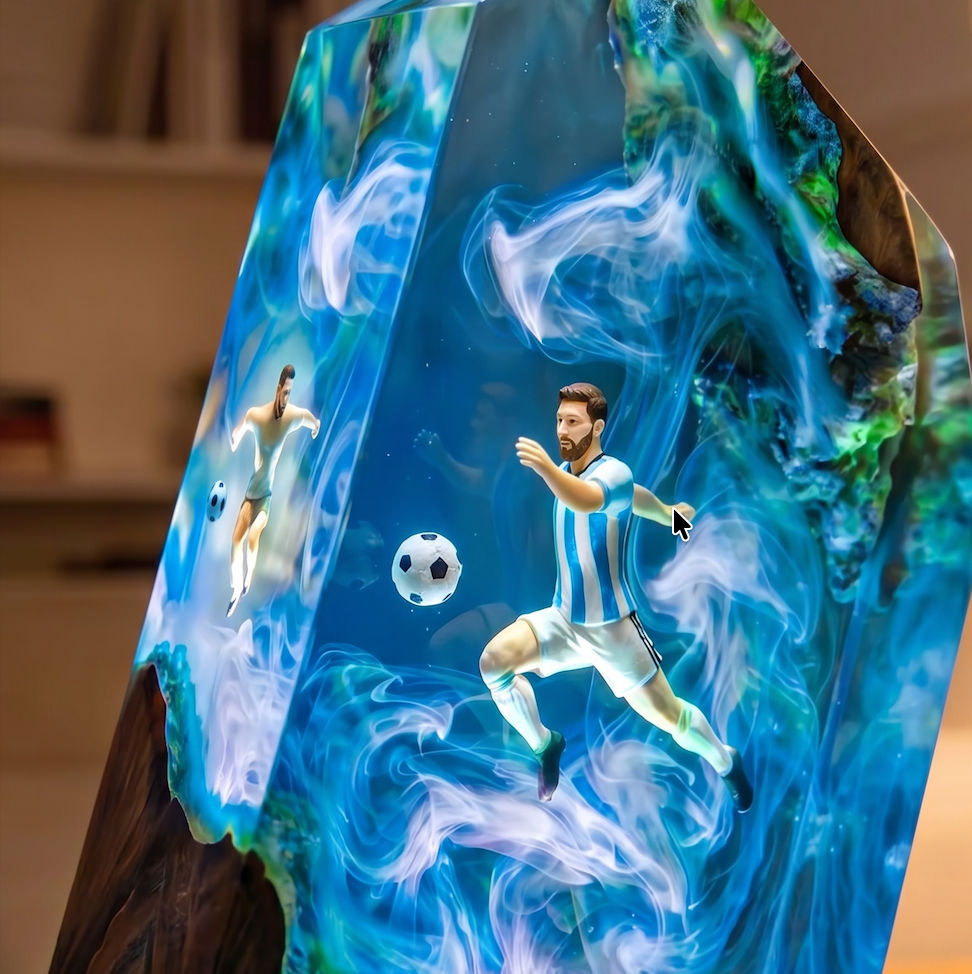 Messi Resin Lamp